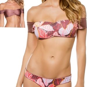 MAAJI Bikini Top Shimmer Cumbia NEW off the shoulder